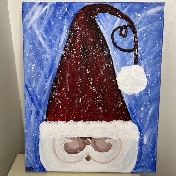 Painting by Sharon Other - Brand New-Original Santa Claus Painting